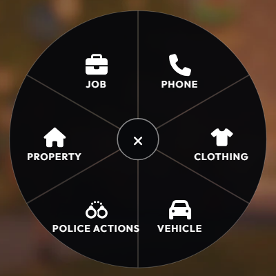 Radial menu
